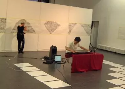 Annegret Heinl Performance Kamera-Musik